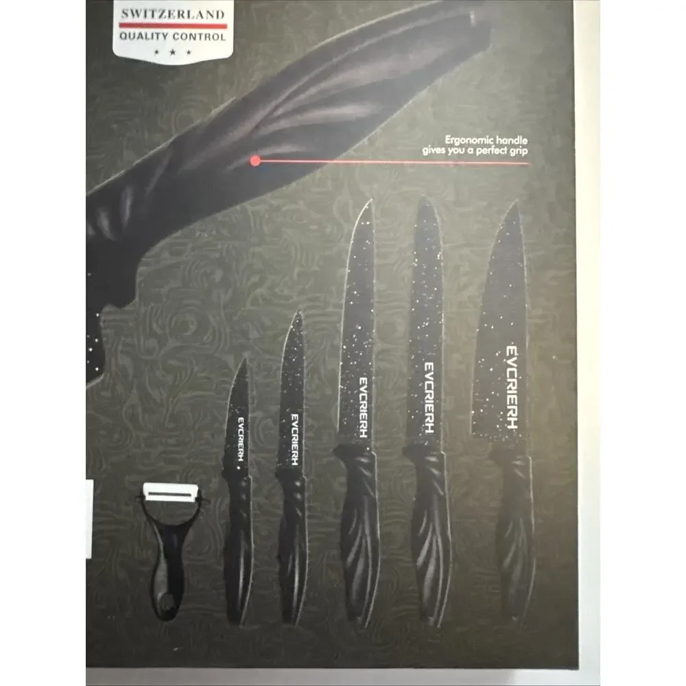 Swiss Gold Switzerland Ceramic Kitchen Knife Set Z Pro Line SG-9200 S8